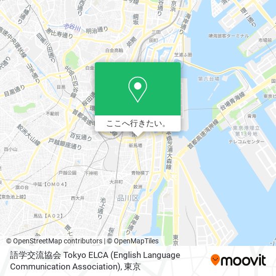 語学交流協会 Tokyo ELCA (English Language Communication Association)地図