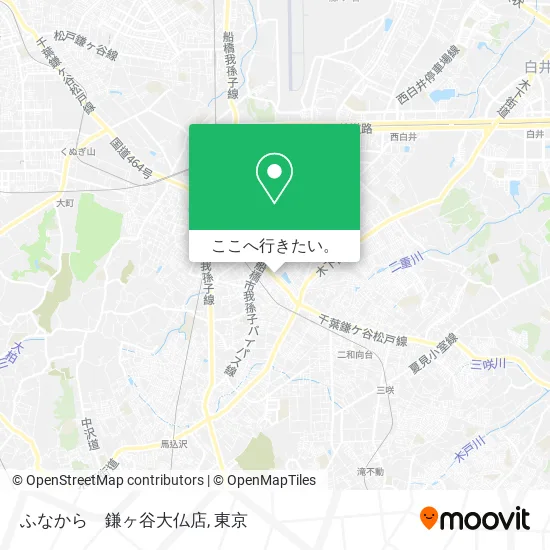 ふなから　鎌ヶ谷大仏店地図