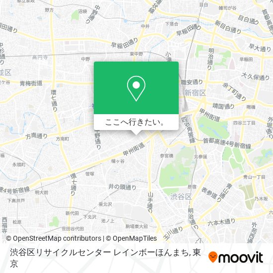 渋谷区リサイクルセンター レインボーほんまち地図