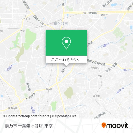 湯乃市 千葉鎌ヶ谷店地図
