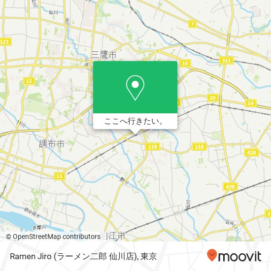 Ramen Jiro (ラーメン二郎 仙川店)地図