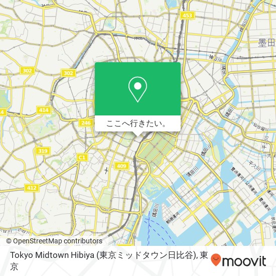 Tokyo Midtown Hibiya (東京ミッドタウン日比谷)地図