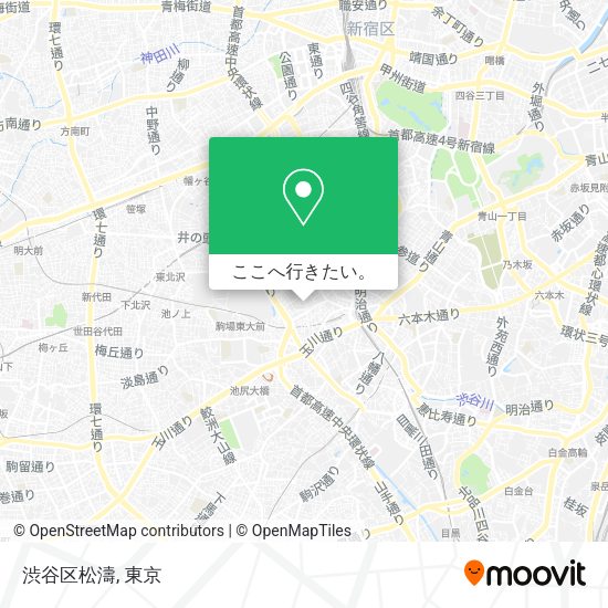 渋谷区松濤地図