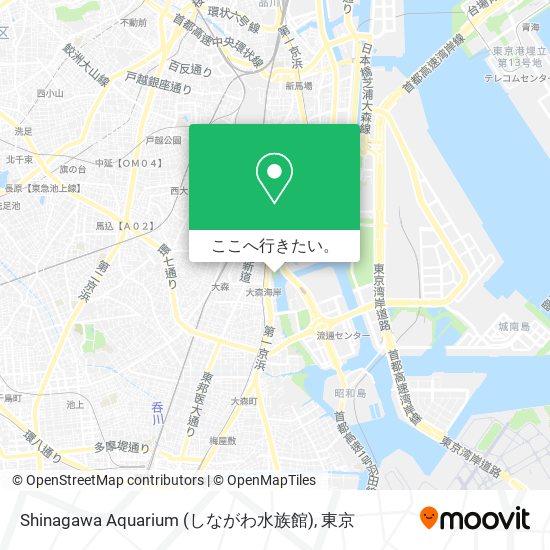Shinagawa Aquarium (しながわ水族館)地図