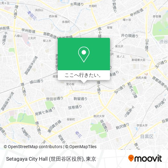 Setagaya City Hall (世田谷区役所)地図