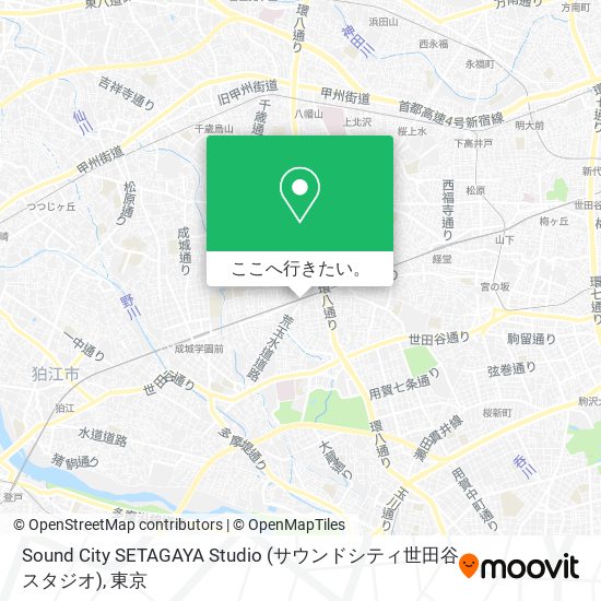 Sound City SETAGAYA Studio (サウンドシティ世田谷スタジオ)地図