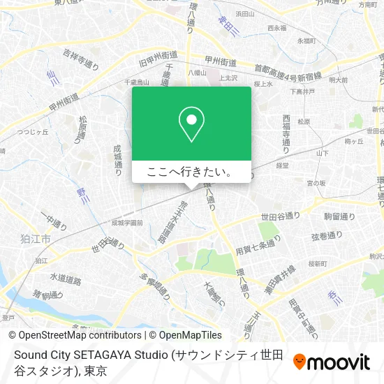 Sound City SETAGAYA Studio (サウンドシティ世田谷スタジオ)地図