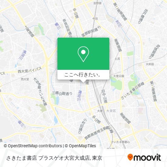 さきたま書店 プラスゲオ大宮大成店地図