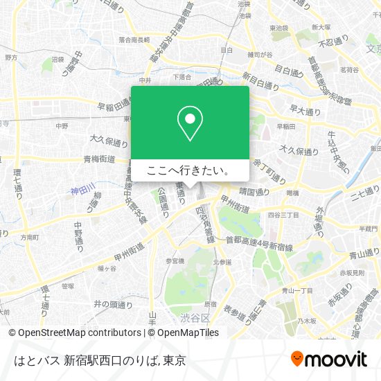 はとバス 新宿駅西口のりば地図