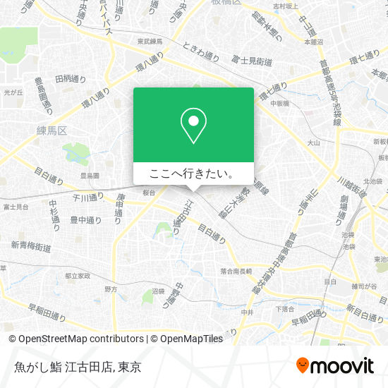 魚がし鮨 江古田店地図