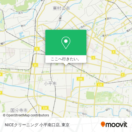 NICEクリーニング 小平南口店地図