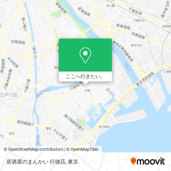 居酒屋のまんかい 行徳店地図