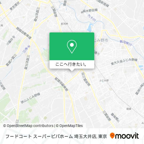 フードコート スーパービバホーム 埼玉大井店地図