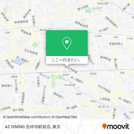AZ DINING 吉祥寺駅前店地図