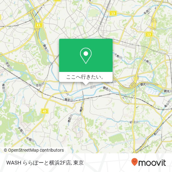 WASH ららぽーと横浜2F店地図