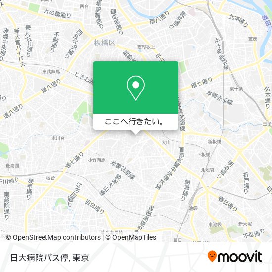 日大病院バス停地図
