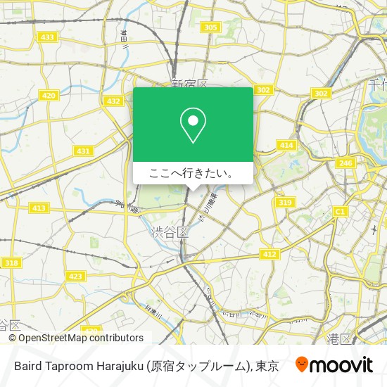 Baird Taproom Harajuku (原宿タップルーム)地図