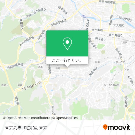 東京高専 J電算室地図