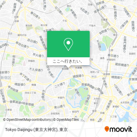 Tokyo Daijingu (東京大神宮)地図