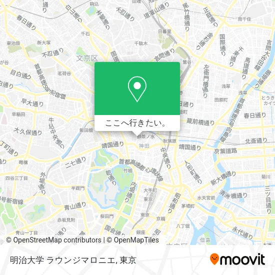 明治大学 ラウンジマロニエ地図