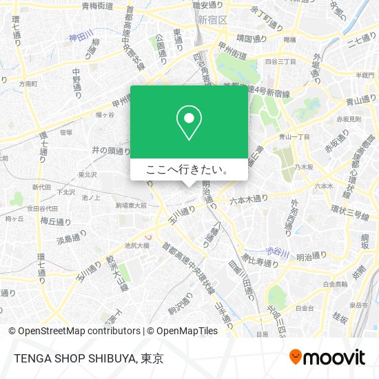 TENGA SHOP SHIBUYA地図