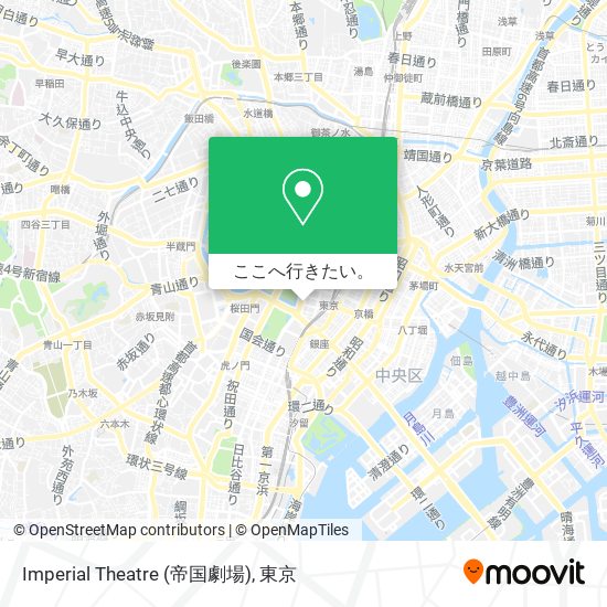 Imperial Theatre (帝国劇場)地図