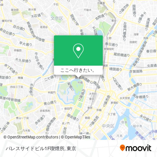 パレスサイドビル1F喫煙所地図