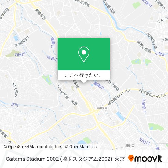 バス または 地下鉄 メトロでさいたま市のsaitama Stadium 02 埼玉スタジアム02 への行き方