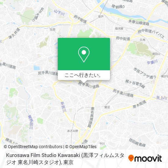 Kurosawa Film Studio Kawasaki (黒澤フィルムスタジオ 東名川崎スタジオ)地図