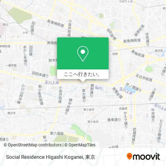 Social Residence Higashi Koganei地図