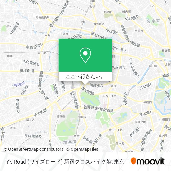 Y's Road (ワイズロード) 新宿クロスバイク館地図