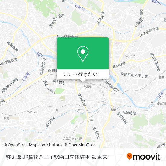 駐太郎 JR貨物八王子駅南口立体駐車場地図