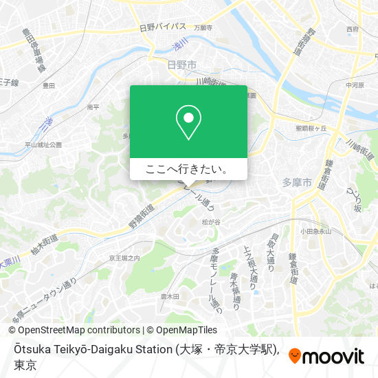 Ōtsuka Teikyō-Daigaku Station (大塚・帝京大学駅)地図