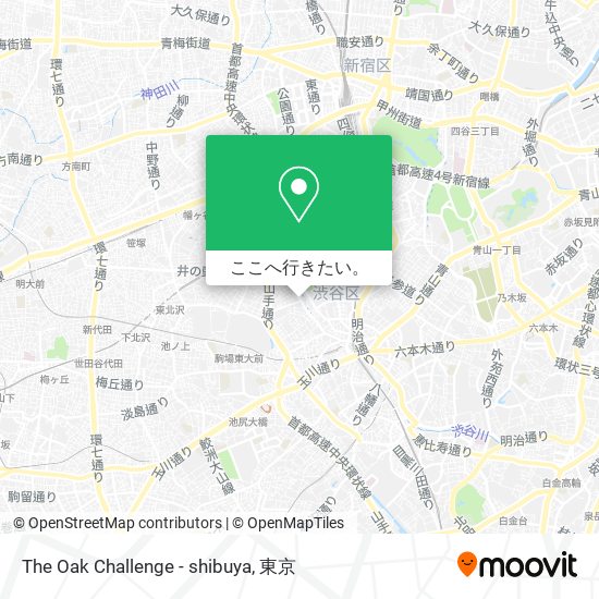 The Oak Challenge - shibuya地図