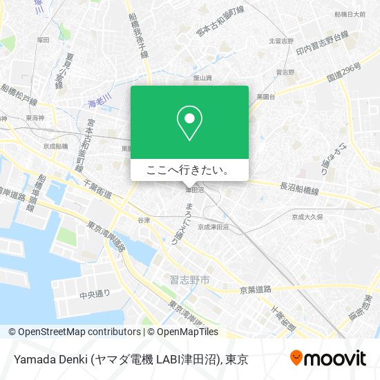 Yamada Denki (ヤマダ電機 LABI津田沼)地図