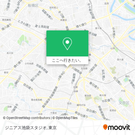 ジニアス池袋スタジオ地図