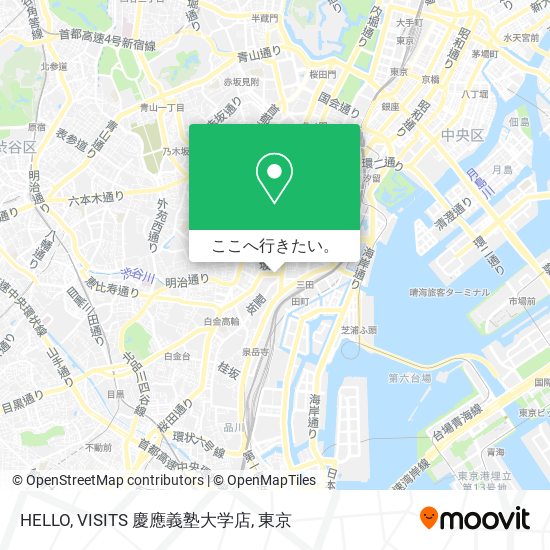 HELLO, VISITS 慶應義塾大学店地図
