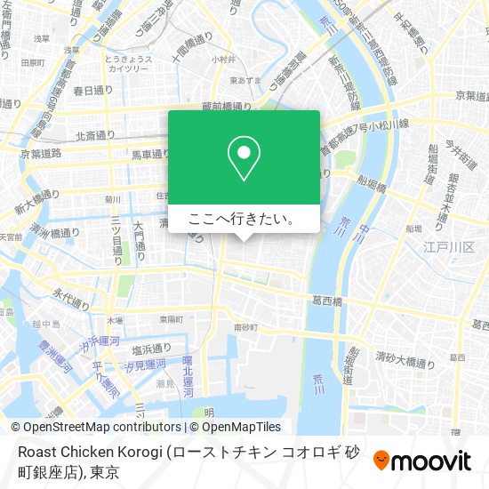Roast Chicken Korogi (ローストチキン コオロギ 砂町銀座店)地図