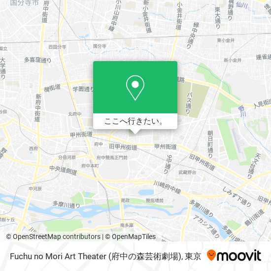 Fuchu no Mori Art Theater (府中の森芸術劇場)地図