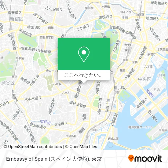 Embassy of Spain (スペイン大使館)地図