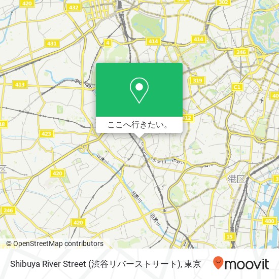 Shibuya River Street (渋谷リバーストリート)地図