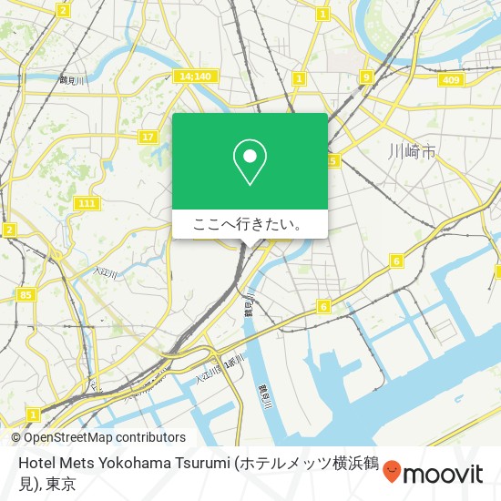 Hotel Mets Yokohama Tsurumi (ホテルメッツ横浜鶴見)地図