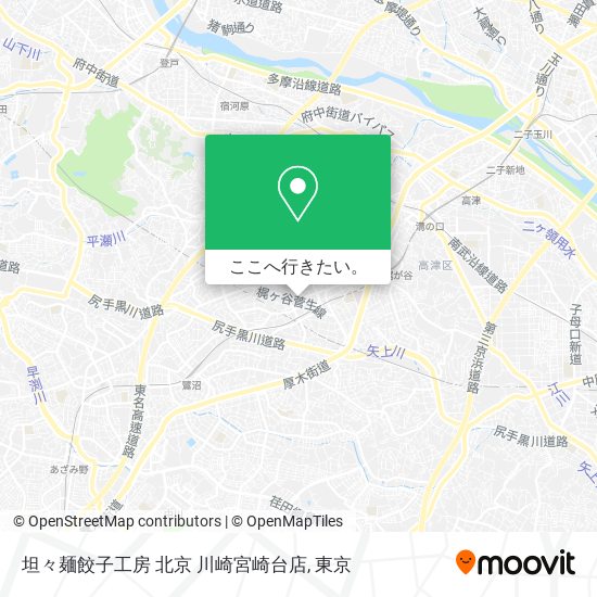 坦々麺餃子工房 北京 川崎宮崎台店地図