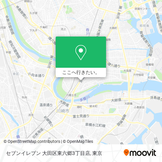 セブンイレブン 大田区東六郷3丁目店地図