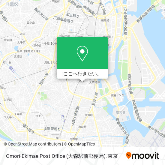 Omori-Ekimae Post Office (大森駅前郵便局)地図