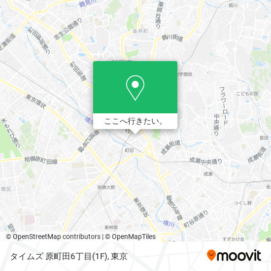 タイムズ 原町田6丁目(1F)地図