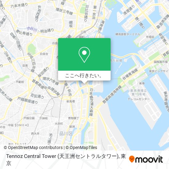 Tennoz Central Tower (天王洲セントラルタワー)地図