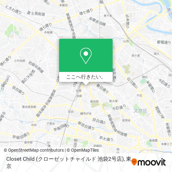 Closet Child (クローゼットチャイルド 池袋2号店)地図