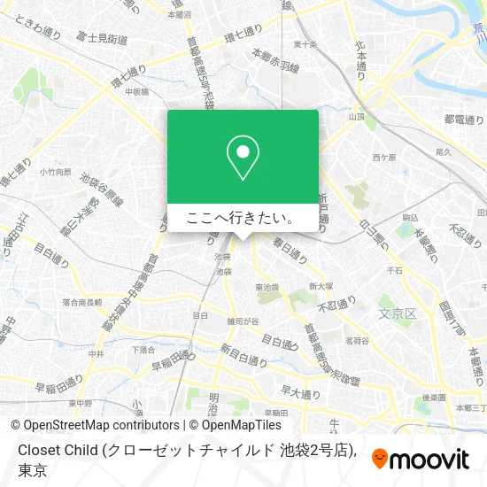 Closet Child (クローゼットチャイルド 池袋2号店)地図