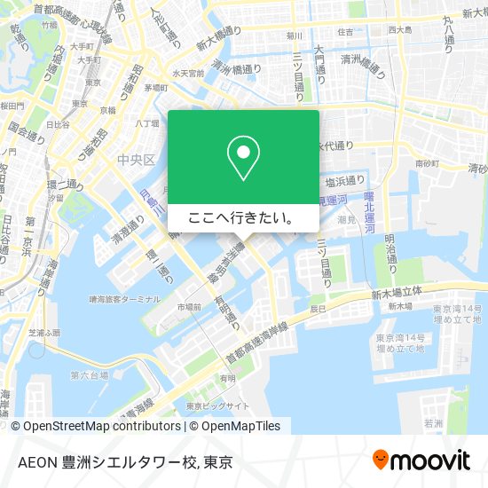 AEON 豊洲シエルタワー校地図